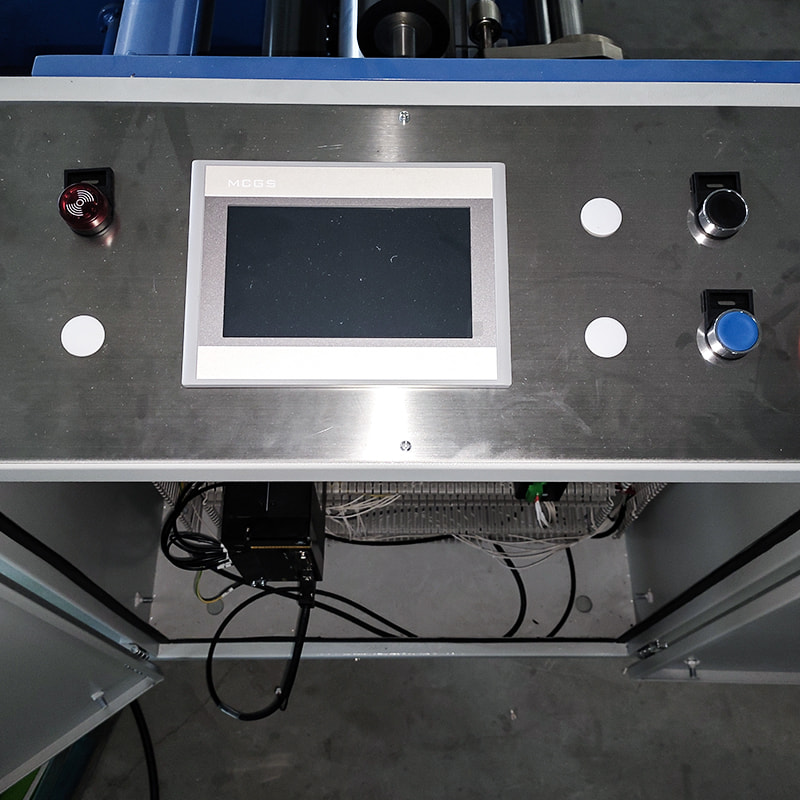 Semi-automatic aluminum foil rewinder